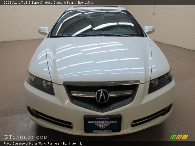 White Diamond Pearl / Ebony/Silver 2008 Acura TL 3.5 Type-S