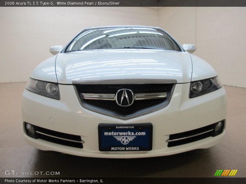 White Diamond Pearl / Ebony/Silver 2008 Acura TL 3.5 Type-S