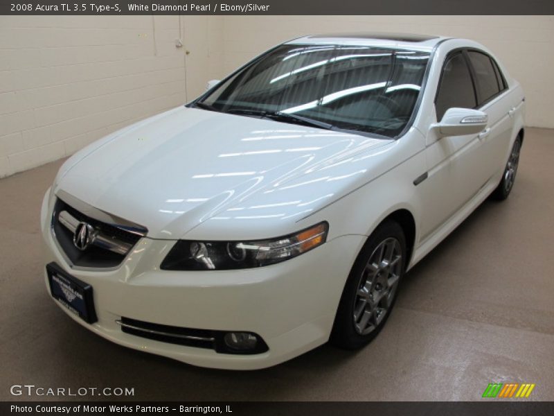 White Diamond Pearl / Ebony/Silver 2008 Acura TL 3.5 Type-S