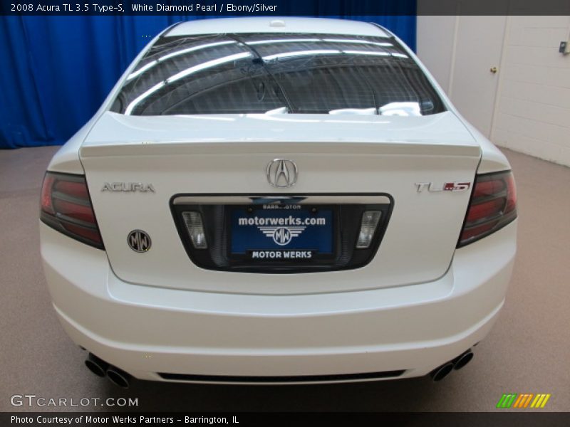 White Diamond Pearl / Ebony/Silver 2008 Acura TL 3.5 Type-S