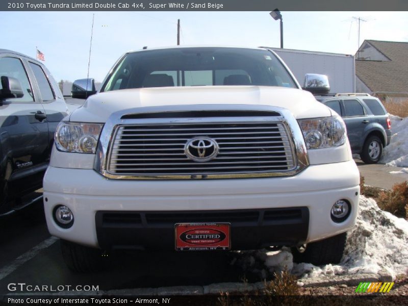 Super White / Sand Beige 2010 Toyota Tundra Limited Double Cab 4x4