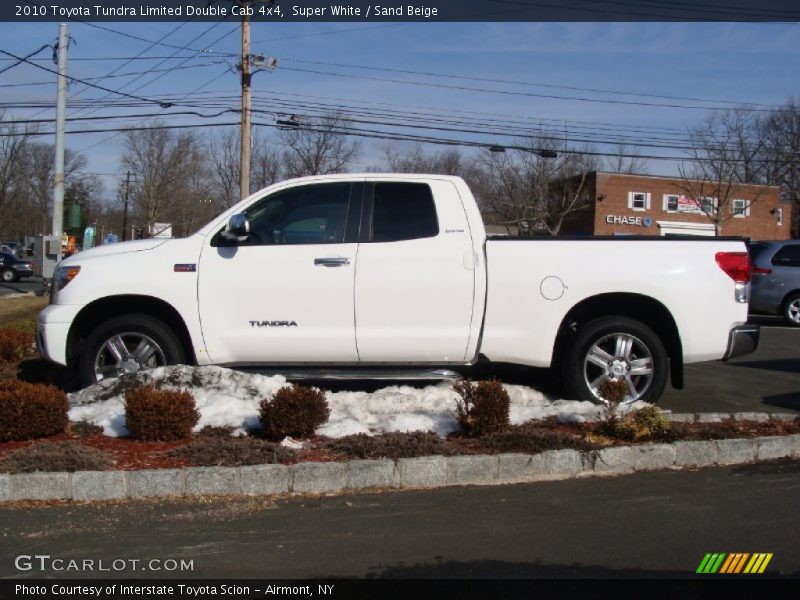 Super White / Sand Beige 2010 Toyota Tundra Limited Double Cab 4x4