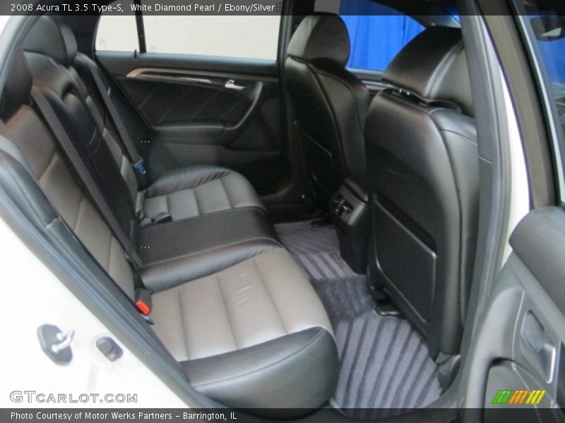 White Diamond Pearl / Ebony/Silver 2008 Acura TL 3.5 Type-S