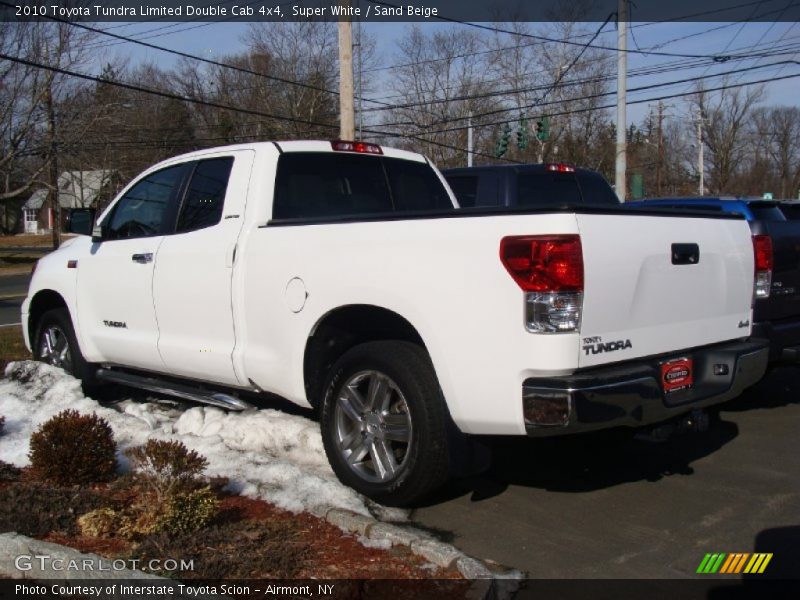 Super White / Sand Beige 2010 Toyota Tundra Limited Double Cab 4x4