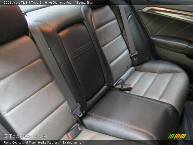 White Diamond Pearl / Ebony/Silver 2008 Acura TL 3.5 Type-S