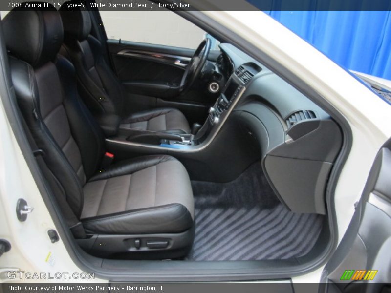 White Diamond Pearl / Ebony/Silver 2008 Acura TL 3.5 Type-S