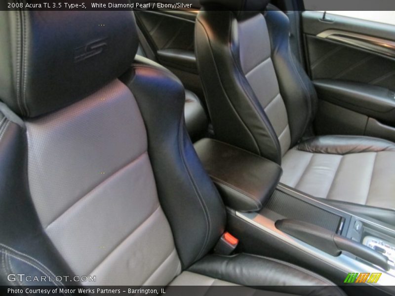 White Diamond Pearl / Ebony/Silver 2008 Acura TL 3.5 Type-S