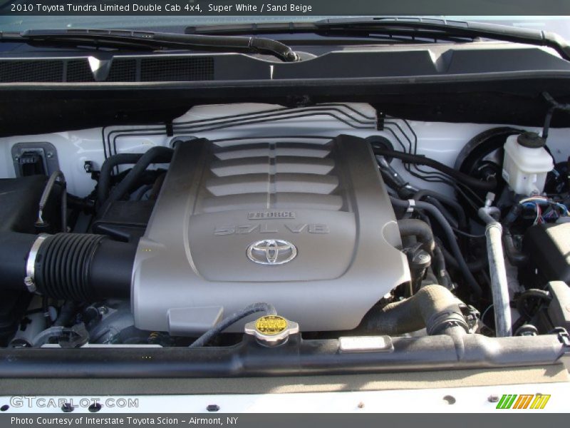 Super White / Sand Beige 2010 Toyota Tundra Limited Double Cab 4x4