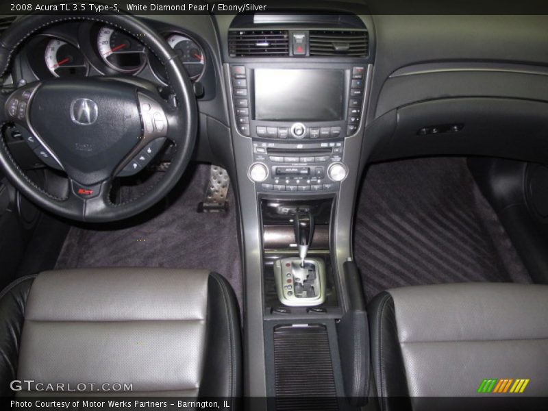 White Diamond Pearl / Ebony/Silver 2008 Acura TL 3.5 Type-S