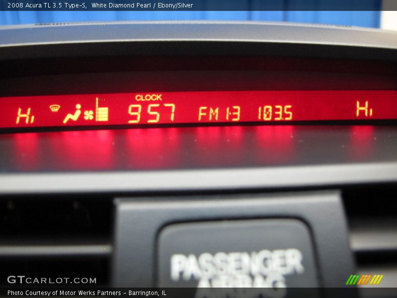 White Diamond Pearl / Ebony/Silver 2008 Acura TL 3.5 Type-S