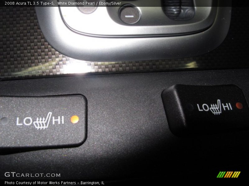 White Diamond Pearl / Ebony/Silver 2008 Acura TL 3.5 Type-S