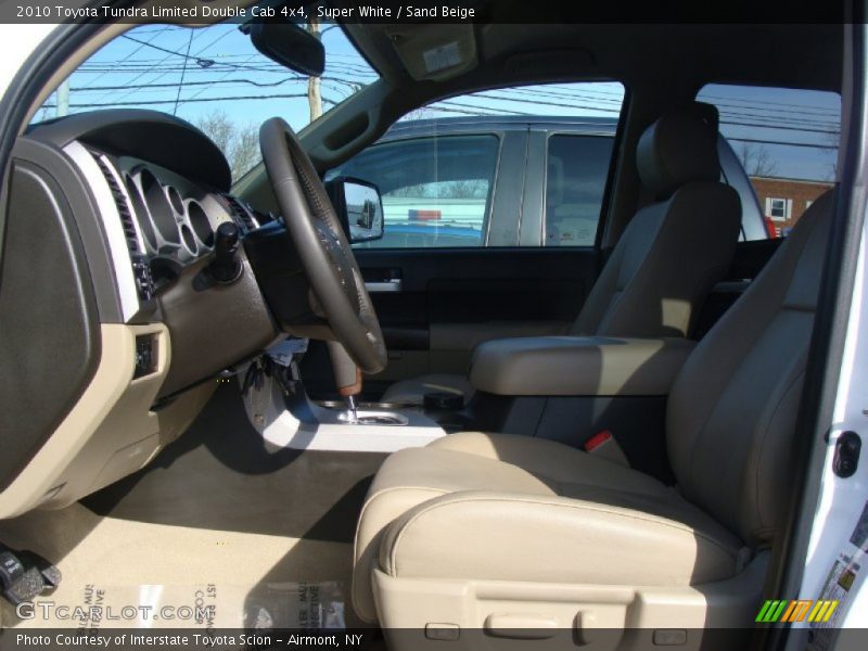Super White / Sand Beige 2010 Toyota Tundra Limited Double Cab 4x4