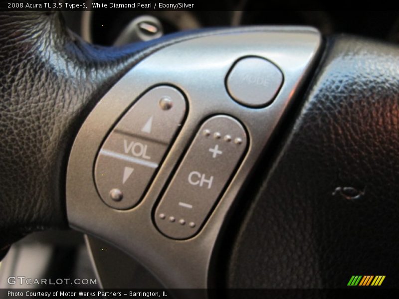 White Diamond Pearl / Ebony/Silver 2008 Acura TL 3.5 Type-S