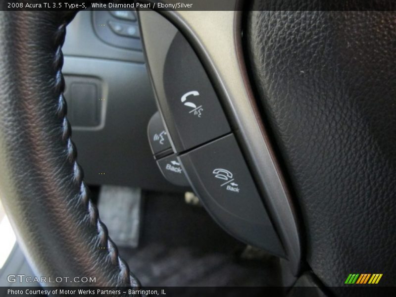 White Diamond Pearl / Ebony/Silver 2008 Acura TL 3.5 Type-S