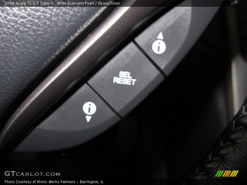 White Diamond Pearl / Ebony/Silver 2008 Acura TL 3.5 Type-S