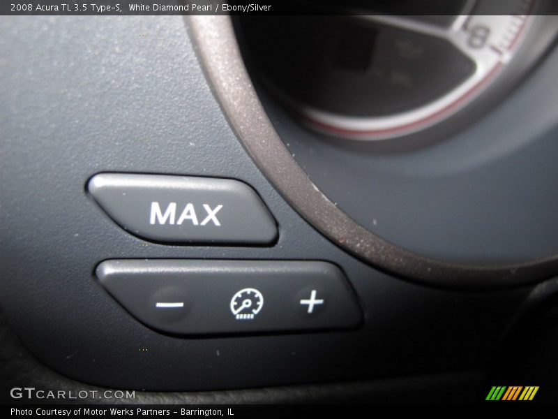 White Diamond Pearl / Ebony/Silver 2008 Acura TL 3.5 Type-S