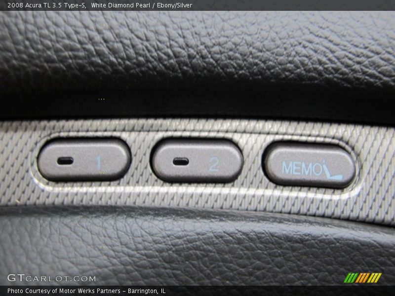 White Diamond Pearl / Ebony/Silver 2008 Acura TL 3.5 Type-S