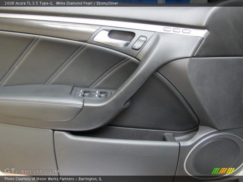 White Diamond Pearl / Ebony/Silver 2008 Acura TL 3.5 Type-S