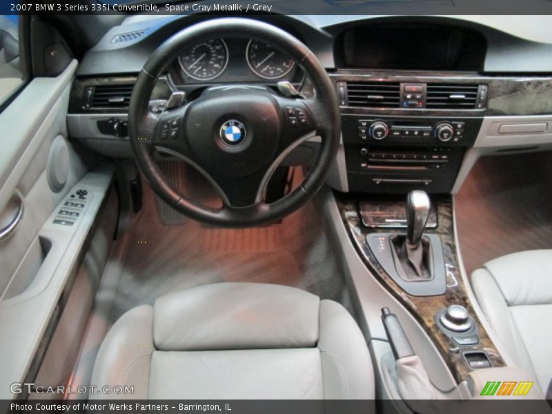 Space Gray Metallic / Grey 2007 BMW 3 Series 335i Convertible