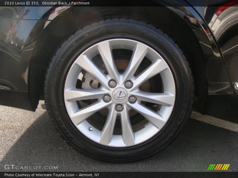 Obsidian Black / Parchment 2010 Lexus ES 350