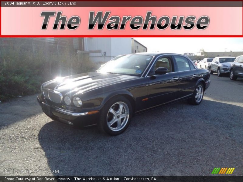 Ebony Black / Sand 2004 Jaguar XJ XJ8