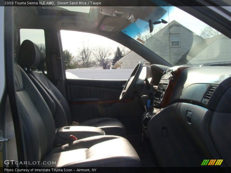 Desert Sand Mica / Taupe 2009 Toyota Sienna XLE AWD