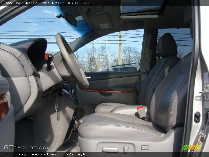 Desert Sand Mica / Taupe 2009 Toyota Sienna XLE AWD