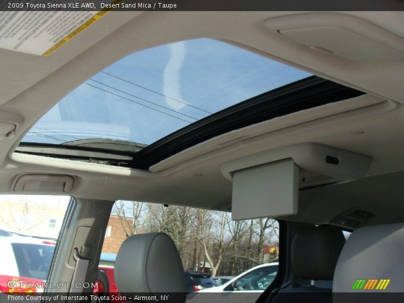 Desert Sand Mica / Taupe 2009 Toyota Sienna XLE AWD
