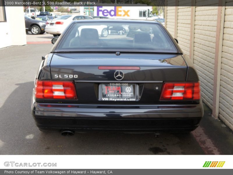 Black / Black 2000 Mercedes-Benz SL 500 Roadster