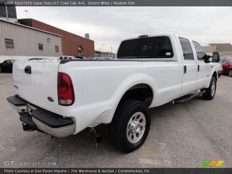 Oxford White / Medium Flint 2005 Ford F350 Super Duty XLT Crew Cab 4x4