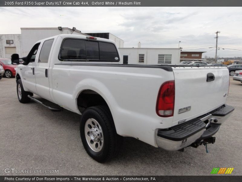 Oxford White / Medium Flint 2005 Ford F350 Super Duty XLT Crew Cab 4x4