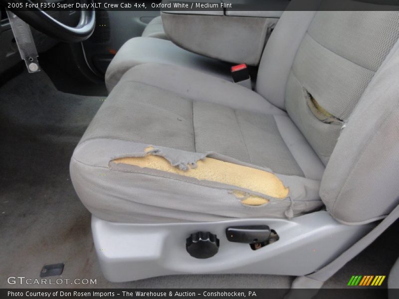 Oxford White / Medium Flint 2005 Ford F350 Super Duty XLT Crew Cab 4x4