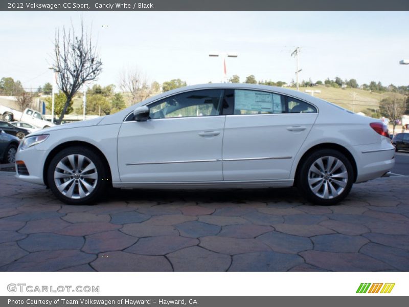 Candy White / Black 2012 Volkswagen CC Sport