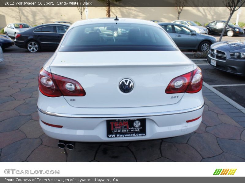 Candy White / Black 2012 Volkswagen CC Sport