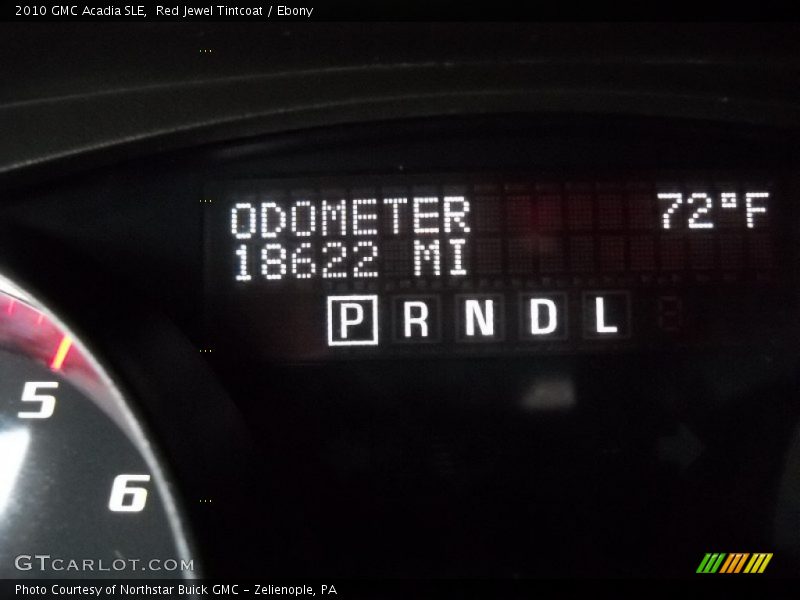 Red Jewel Tintcoat / Ebony 2010 GMC Acadia SLE