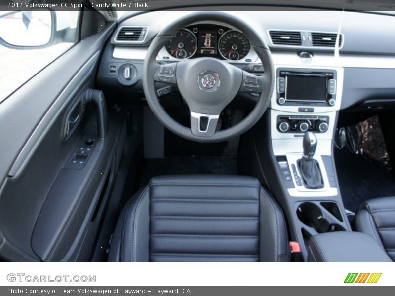 Candy White / Black 2012 Volkswagen CC Sport