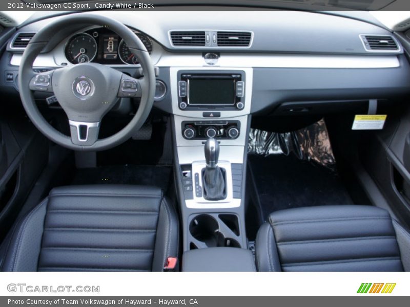 Candy White / Black 2012 Volkswagen CC Sport