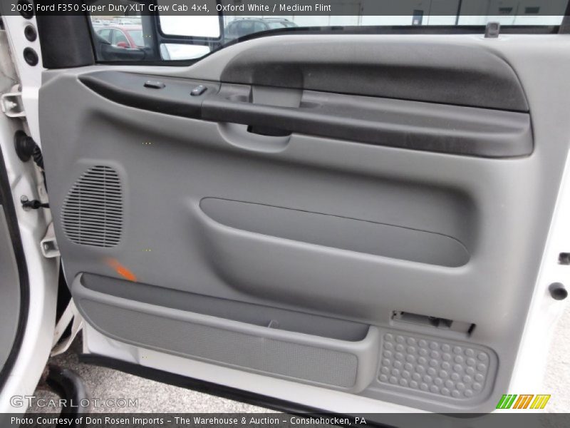 Oxford White / Medium Flint 2005 Ford F350 Super Duty XLT Crew Cab 4x4