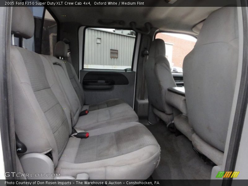 Oxford White / Medium Flint 2005 Ford F350 Super Duty XLT Crew Cab 4x4