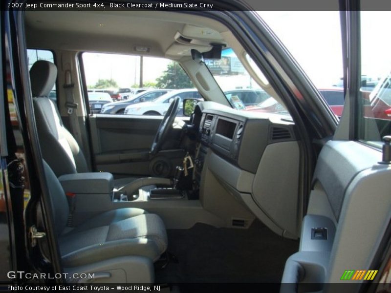Black Clearcoat / Medium Slate Gray 2007 Jeep Commander Sport 4x4