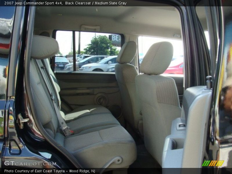 Black Clearcoat / Medium Slate Gray 2007 Jeep Commander Sport 4x4