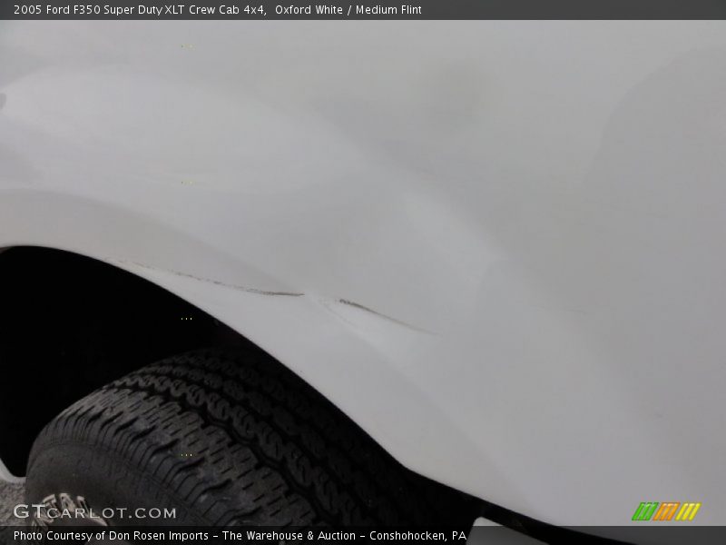 Oxford White / Medium Flint 2005 Ford F350 Super Duty XLT Crew Cab 4x4