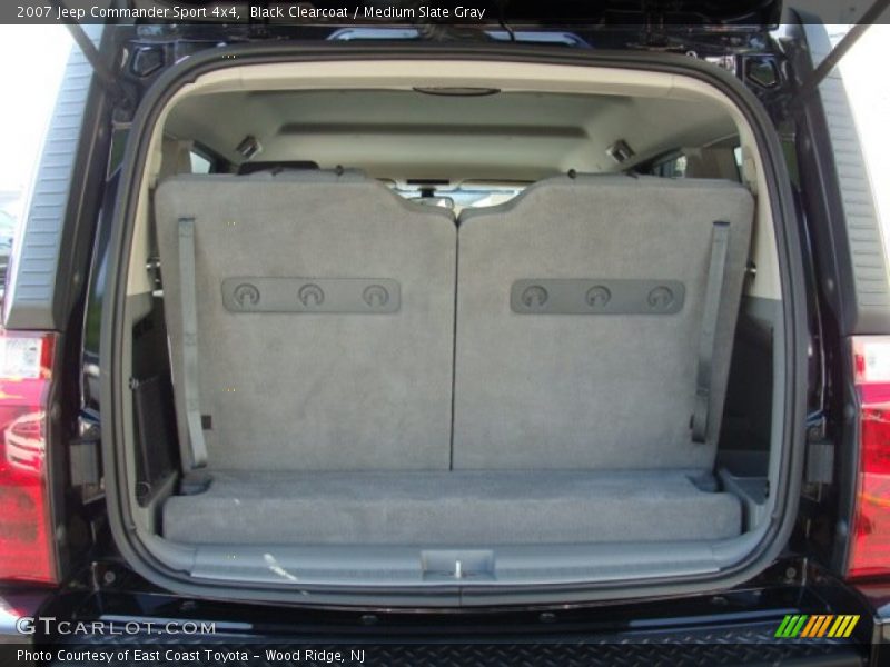 Black Clearcoat / Medium Slate Gray 2007 Jeep Commander Sport 4x4