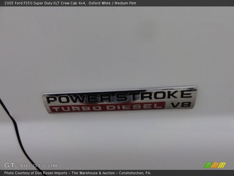 Oxford White / Medium Flint 2005 Ford F350 Super Duty XLT Crew Cab 4x4