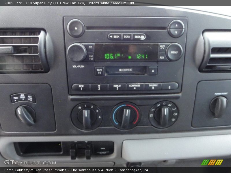 Oxford White / Medium Flint 2005 Ford F350 Super Duty XLT Crew Cab 4x4