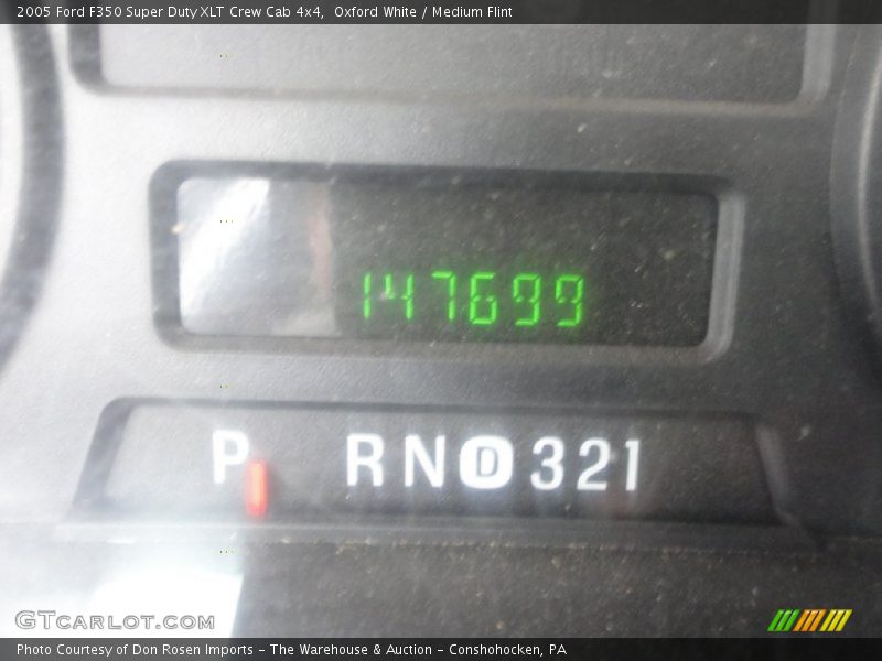 Oxford White / Medium Flint 2005 Ford F350 Super Duty XLT Crew Cab 4x4