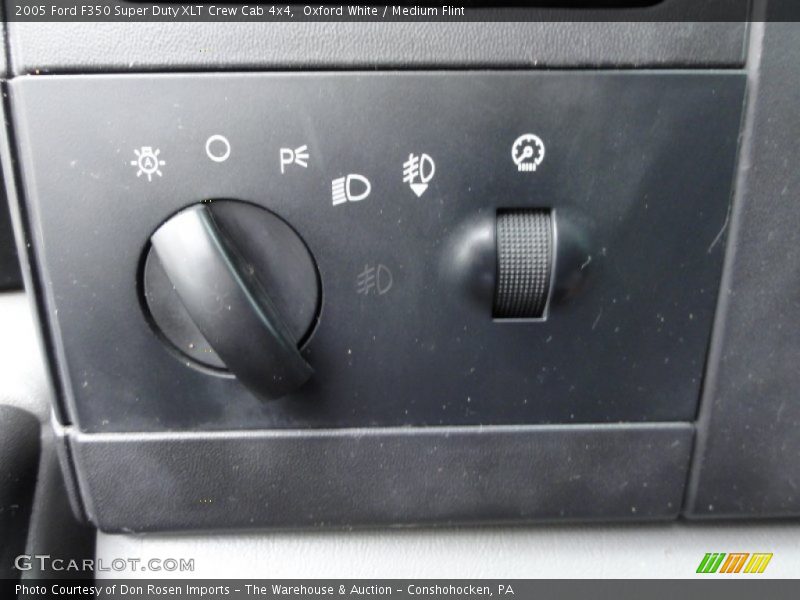 Oxford White / Medium Flint 2005 Ford F350 Super Duty XLT Crew Cab 4x4