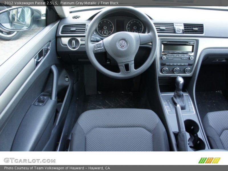 Platinum Gray Metallic / Titan Black 2012 Volkswagen Passat 2.5L S