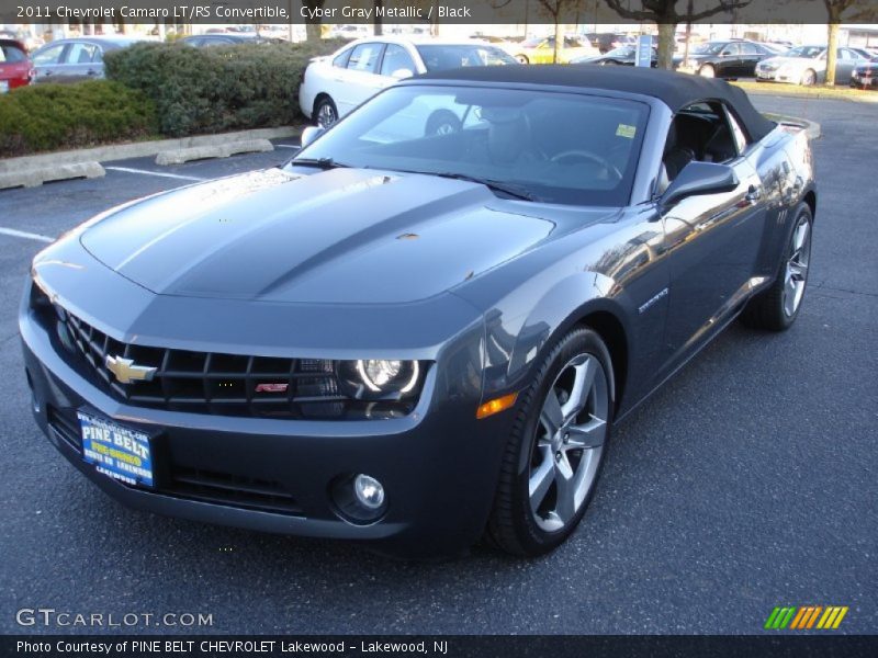 Cyber Gray Metallic / Black 2011 Chevrolet Camaro LT/RS Convertible