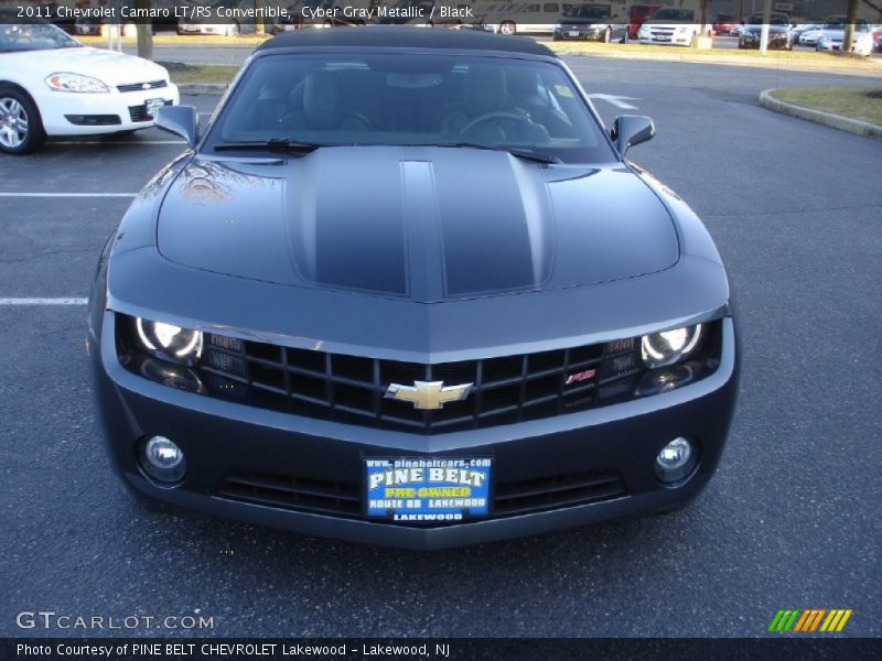 Cyber Gray Metallic / Black 2011 Chevrolet Camaro LT/RS Convertible
